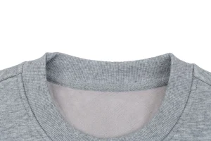 Moncler Small Logo Crewneck Sweatshirt Grey Collar