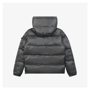 Moncler Vouyere Maya 2 Hooded Down Jacket #510 Grey Back view