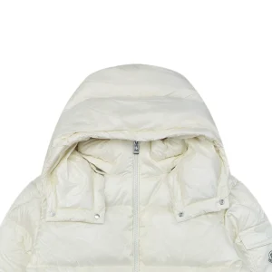 Moncler Vouyere Maya 2 Hooded Down Jacket #510 White