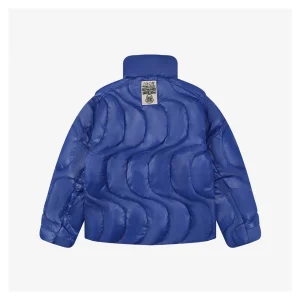 Moncler x Palm Angels Haunani Stand Collar Down Jacket Blue Back view