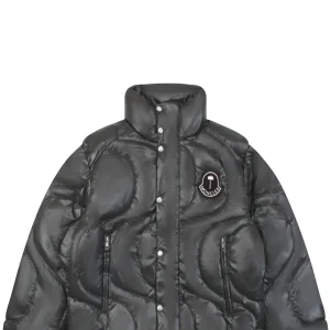 Moncler x Palm Angels Haunani Stand Collar Down Jacket Grey