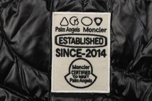 Moncler x Palm Angels Haunani Stand Collar Down Jacket Black