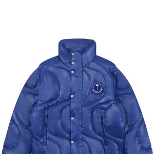 Moncler x Palm Angels Haunani Stand Collar Down Jacket Blue