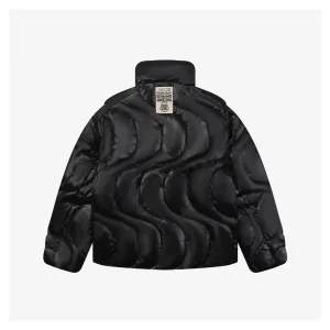 Moncler x Palm Angels Haunani Stand Collar Down Jacket Black Back view