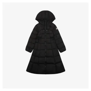 Mxxcler Faucon Long Hooded Down Coat Front view