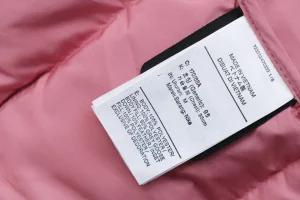 Nike x Drake NOCTA Stand Collar Down Jacket Pink Wash label