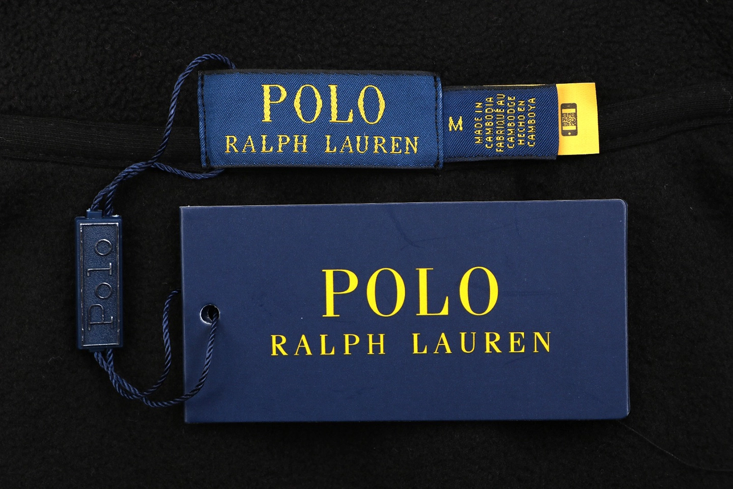 Ralph Lauren Embroidered Pony Double-Fleece Polo Shirt Brand label