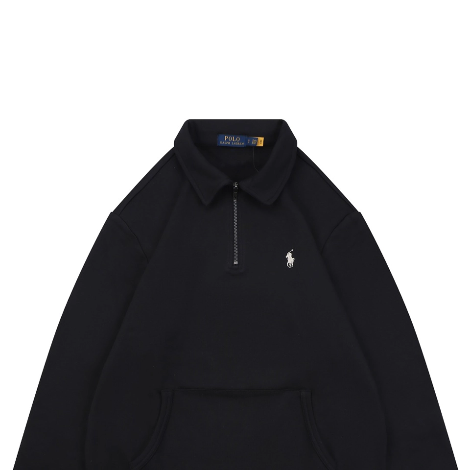 Ralph Lauren Pony Logo Half-Zip Polo Sweatshirt