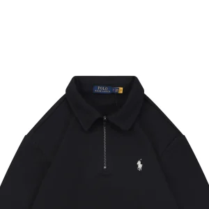 Ralph Lauren Pony Logo Half-Zip Polo Sweatshirt