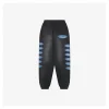 Saint Michael Blue Logo Repeated Graphic Sweatpants