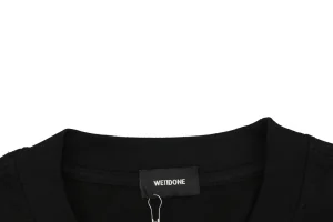 We11done Bear Graphic Shirt Collar