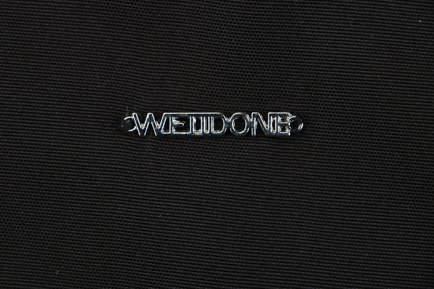 We11done Minimal Logo Shearling Collar Padded Jacket Brand