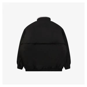We11done Minimal Logo Shearling Collar Padded Jacket Back view