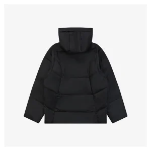 Adidas Originals Trefoil Logo Hooded Down Jacket Black Back view