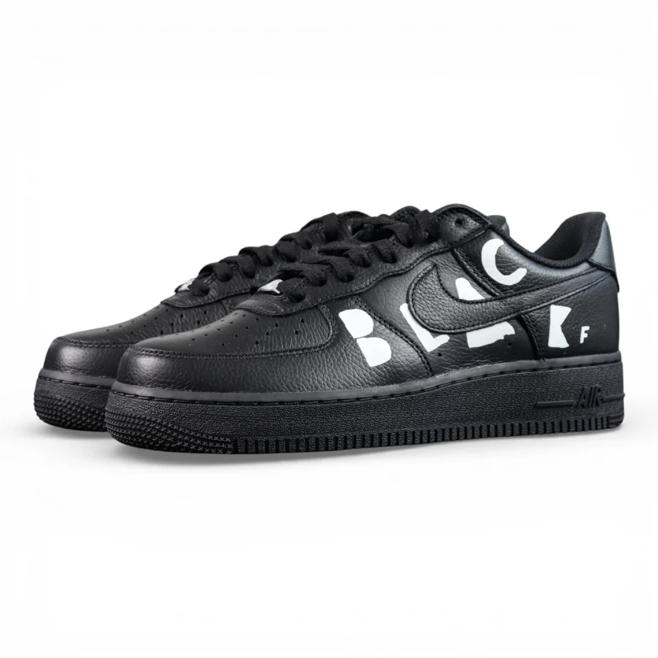 BLACK Comme des Garçons x Nike Air Force 1 Low Retro 'Black'