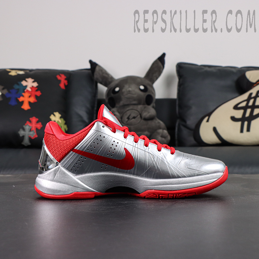 Caitlin Clark x Nike Zoom Kobe 5 Protro “Rookie of the Year” basketball shoes, full side view with low-cut profile and Zoom midsole
