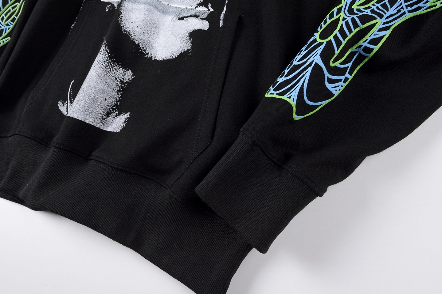 Sp5der 555 Portrait Web Sleeve Hoodie11