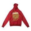 Sp5der Crimson Gold Web Graphic Hoodie
