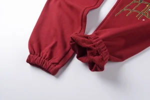 Sp5der Crimson Gold Web Graphic Sweatpants10
