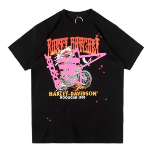 Sp5der Harley Riot Graphic T-Shirt Front view