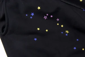 Sp5der Midnight Stardust Pink Script Sweatpants3