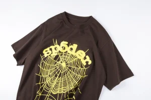 Sp5der Mocha Goldweb Graphic T-shirt7