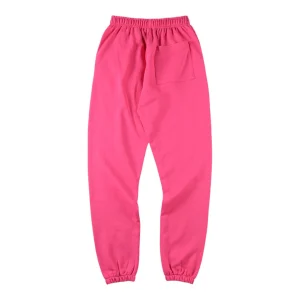 Sp5der Pink Star Logo Graphic Sweatpants Back view