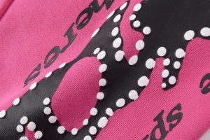 Sp5der Pink Star Logo Graphic Sweatpants9