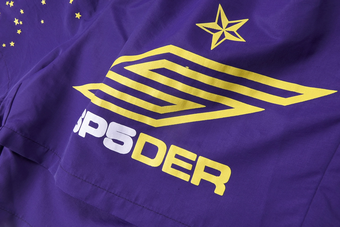 Sp5der Purple Star Logo Graphic Shorts4