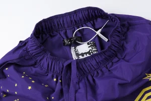 Sp5der Purple Star Logo Graphic Shorts6