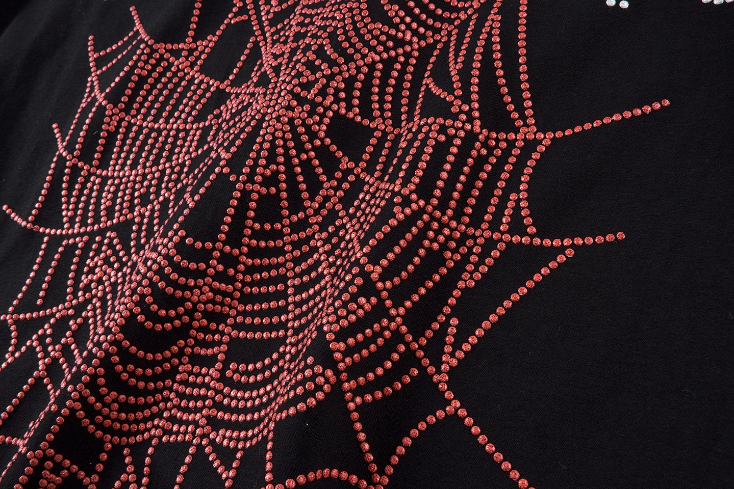 Sp5der Rhinestone Web Graphic T-Shirt10