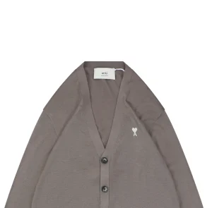 AMI Paris Ami de Cœur Wool Blend Cardigan