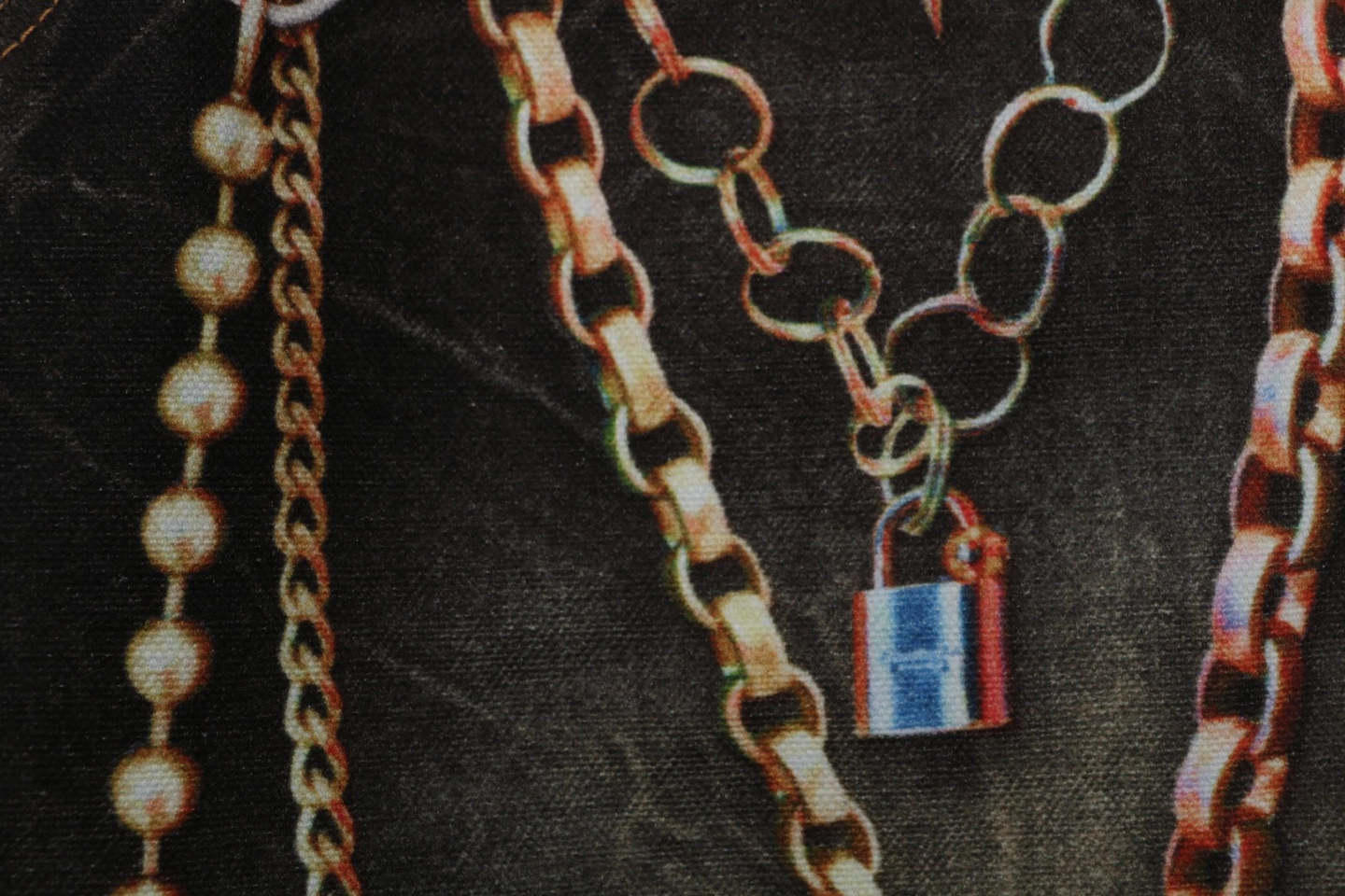 Acne Studios 1981M Chain Print Vintage Wash Denim Jeans