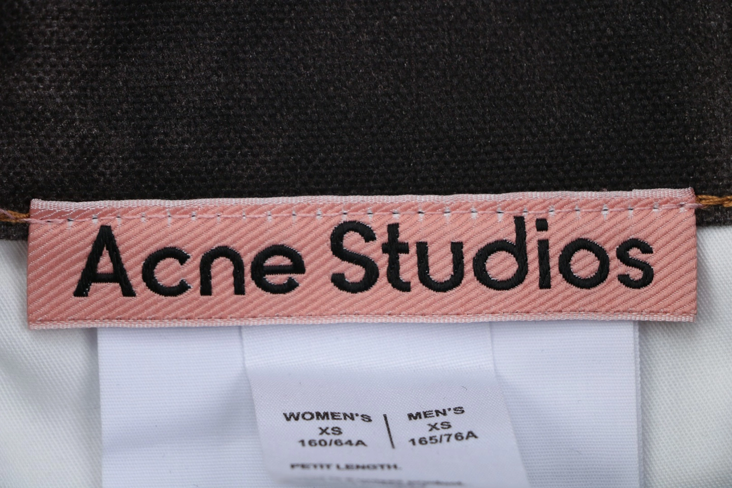 Acne Studios 1981M Chain Print Vintage Wash Denim Jeans Brand label