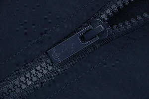 Adidas Originals Three-Stripes Stand-Collar Track Jacket Navy Zipper puller