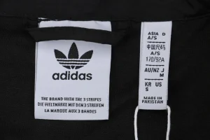 Adidas Originals Three-Stripes Stand-Collar Track Jacket Black Brand label