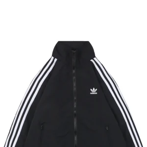 Adidas Originals Three-Stripes Stand-Collar Track Jacket Black