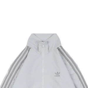 Adidas Originals Three-Stripes Stand-Collar Track Jacket Grey