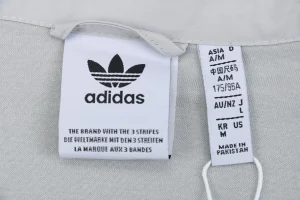 Adidas Originals Three-Stripes Stand-Collar Track Jacket Grey Brand label