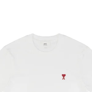 Ami Paris Ami de Cœur Embroidered T-Shirt White