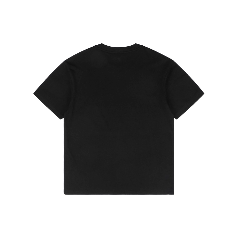 Ami Paris Ami de Cœur Embroidered T-Shirt Black Back view