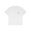 Ami Paris Ami de Cœur Embroidered T-Shirt (White/Black)