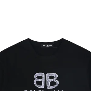 Balenciaga 1719 Double B Graffiti Logo T-Shirt
