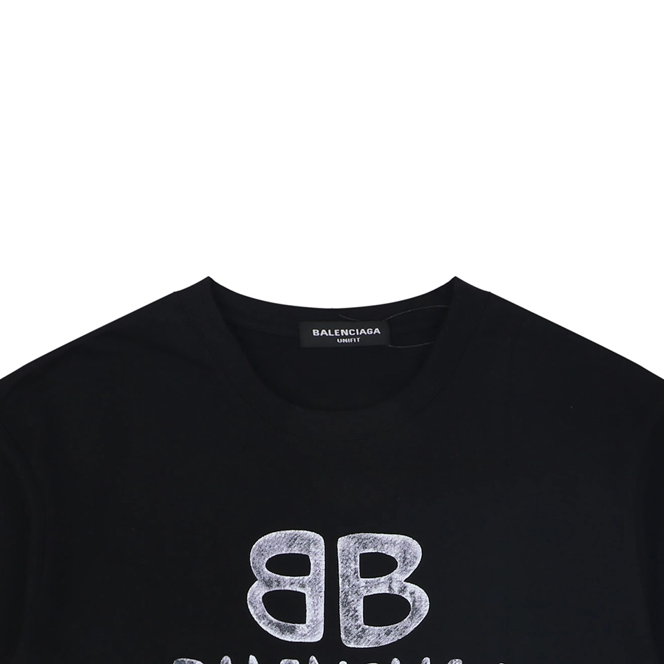 Balenciaga 1719 Double B Graffiti Logo T-Shirt