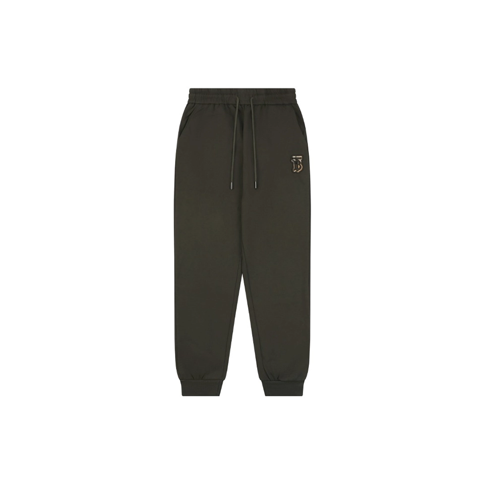 Burberry BT Logo Embroidered Cotton Sweatpants Front view