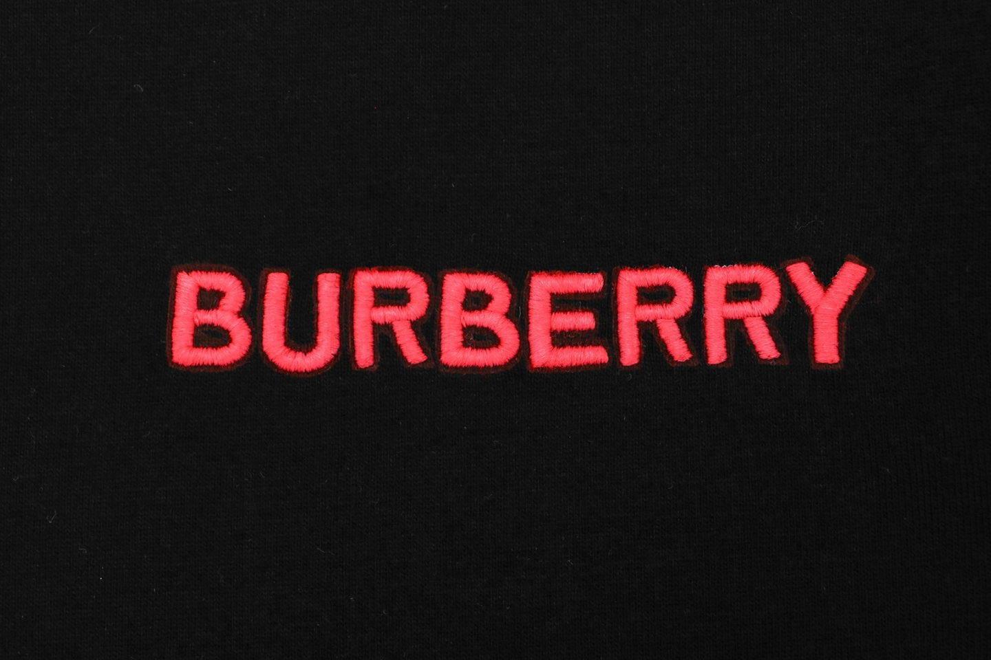 Burberry Check Trim Logo T-Shirt Black Brand