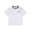 BBry Check Trim Logo T-Shirt (White/Black)