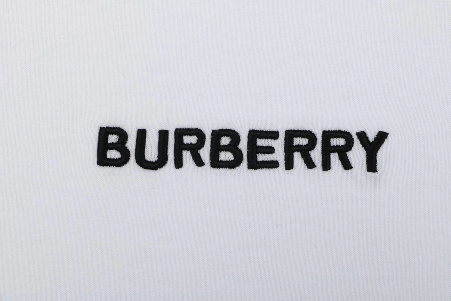 Burberry Check Trim Logo T-Shirt White Brand