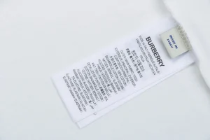 Burberry Gradient Check Equestrian Knight T-Shirt White Wash label