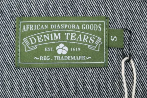 Denim Tears Cotton Wreath Selvedge Denim Jacket Black Brand label